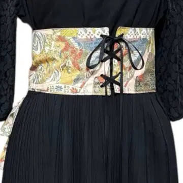 기모노 리메이크 버슬 스타일 코르셋풍 벨트, 화양절충 코디