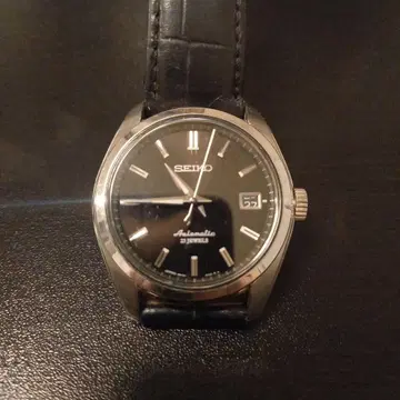 SEIKO 자동 와인딩 시계 23주얼 블랙 다이얼