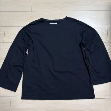 PASSIONE 파시오네 블랙 원톤 7부 소매 T셔츠 프리 사이즈