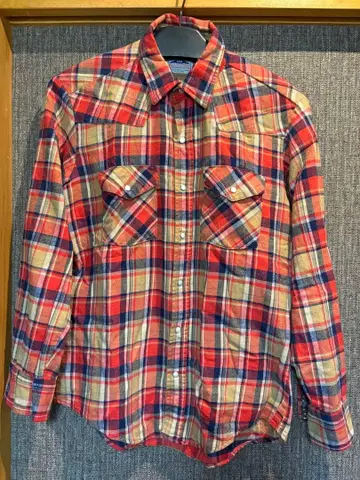 구제 플란넬 셔츠 두꺼운 원단 Dakota 종이 택 포함