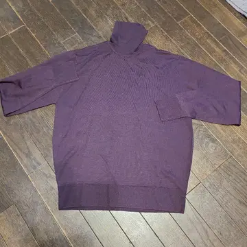 PETER GEESON 퍼플 하이 게이지 니트 긴팔