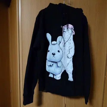 라비트! x go slow caravan 래피 곰 후드티 L