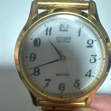 CITIZEN 에코 드라이브 골드 메탈 밴딩 시계