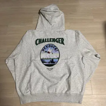 CHALLENGER HEY DUCK ZIP HOODIE 그레이
