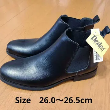 Dedes BLACK 사이드 고어 레인부츠