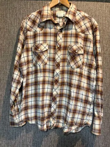 구제 랭글러 빈티지 웨스턴 셔츠