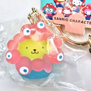 폼폼푸딩 클리어 산리오 x 미야쿠미야쿠 입체 마스코트 키링