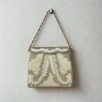 빈티지 총 비즈백 기모노 가방 파티 골드 오로라 컬러