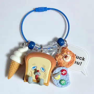 우르르 키링 우르르 가챠가챠 빵 도둑 안돼