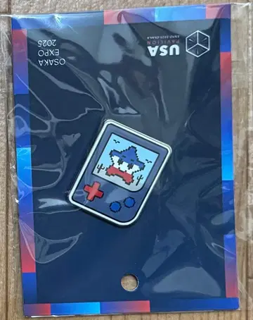 [ 오사카 간사이 박람회 한정판 ] 미국관 스파크 게임 핀 배지