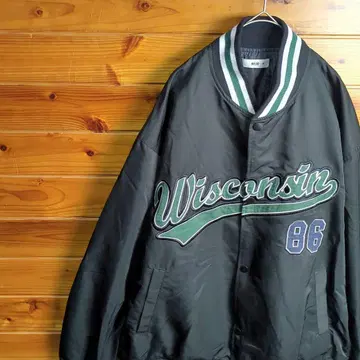 바시티 자켓 칼리지 자켓 오버 사이즈 빅 실루엣 캐주얼 M