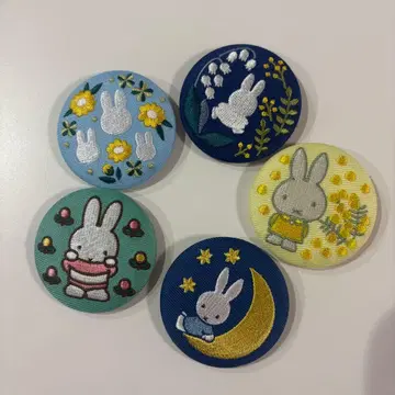 미피 자수 브로치 컬렉션 자수 캔뱃지 miffy