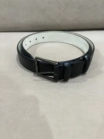 ECCO 천연 가죽 이탈리아 가죽 블랙 벨트 100cm