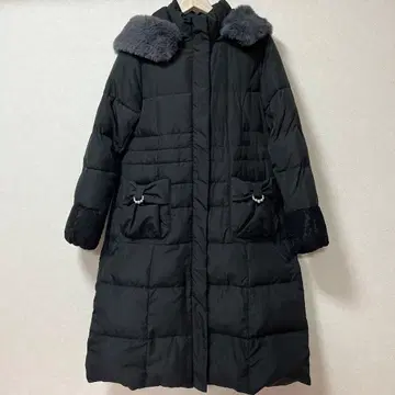 엑시즈팜 리본 포켓 다운 코트 M 사이즈 미사용 새상품 택 포함