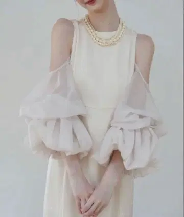 ACAK 시어 멜트 슬리브 드레스