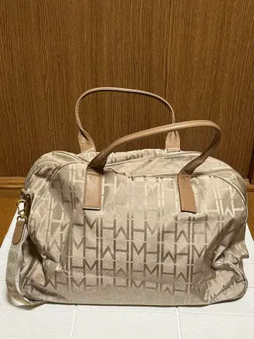 HANAEMORI 로고 프린트 보스턴 백