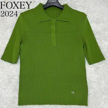 24년 FOXEY Theo 44405 빅 사이즈 폴로 니트 42