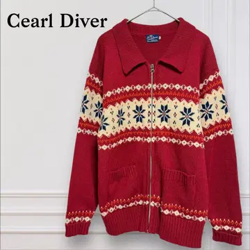 Cearl Diver/노르딕 집업 니트 가디건