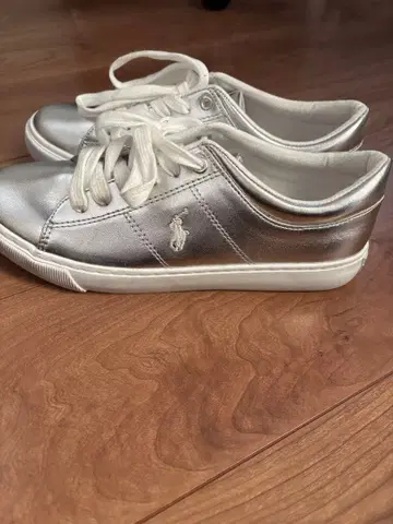 Polo 랄프 로렌 새상품 실버 스니커즈