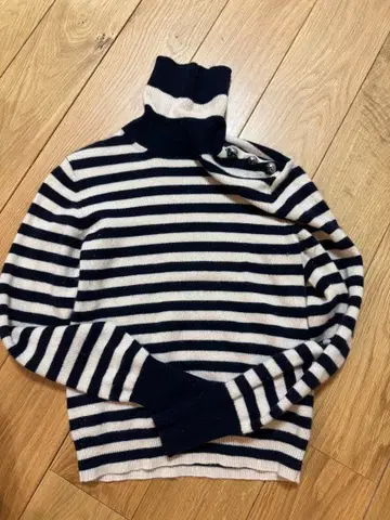 끌로에 스트라이프 터틀넥 스웨터