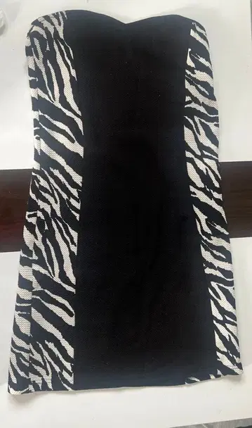 제브라 패턴 미니 원피스 블랙퀸 BLACKQUEEN 갸루 y2k