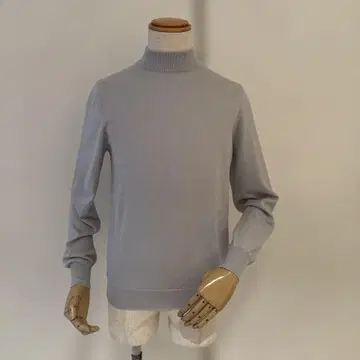 그랑사쏘 / 모크넥 니트 / 블루 그레이 / 46