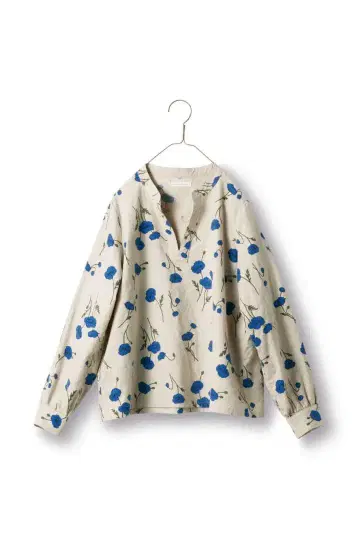 써니클라우드 파랑 양귀비 블라우스