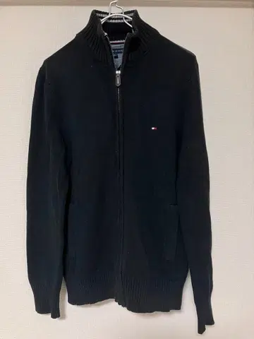 TOMMY HILFIGER / 타미힐피거 니트 블루종 블랙