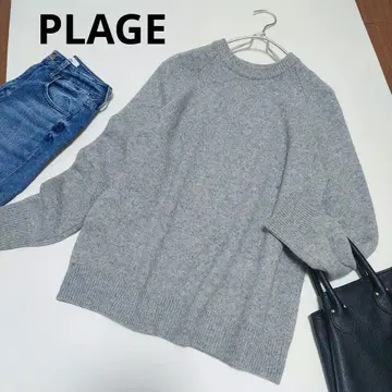 PLAGE 플라주 울 캐시미어 니트 풀오버 그레이 배송비 포함