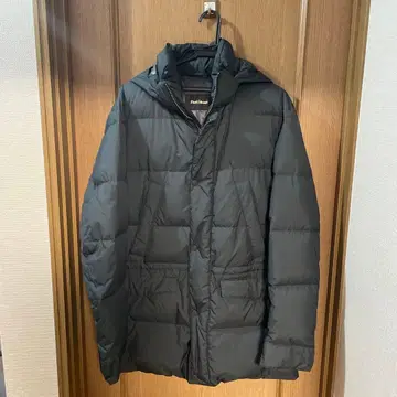 폴 스튜어트 [남성용 사이즈 50] 후드 부착 블랙 다운 자켓