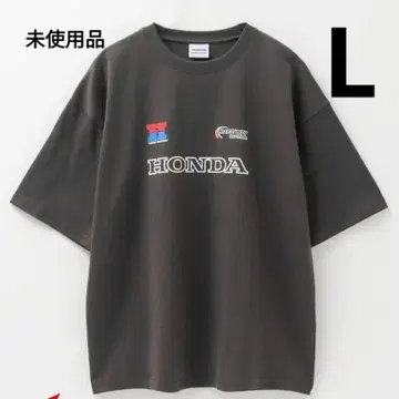 [ 미사용품 L ] 혼다 HONDA 오버 사이즈 T셔츠 다크 그레이