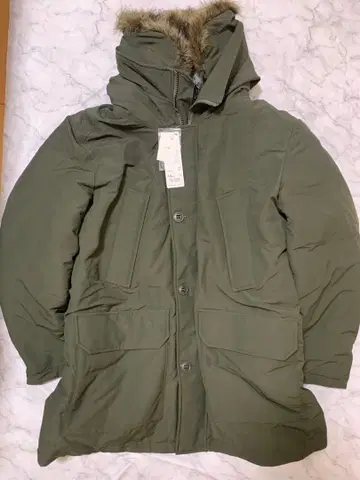 [ 미사용 ] 유니클로 울트라 웜 다운 코트 다크 그린 XXL