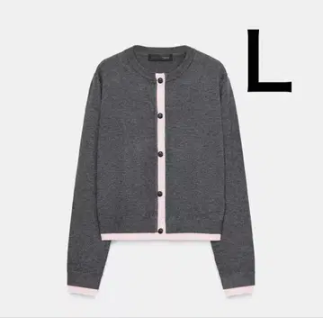 택 포함 새상품 완판템 ZARA 콤비 니트 가디건 L 사이즈