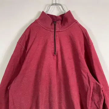 하프 지퍼 크림슨 다커스 자수 로고 구제 의류 맨투맨 XXL 22sw4