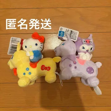 RODY x 산리오 캐릭터즈 작은 페어 봉제 인형 쿠로미 헬로키티