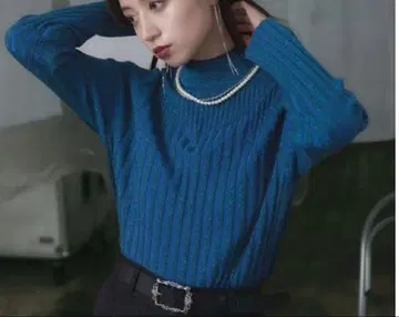 HARE 라메 랜덤 리브 니트