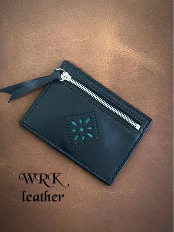 WRK 레더 코인 케이스 블랙
