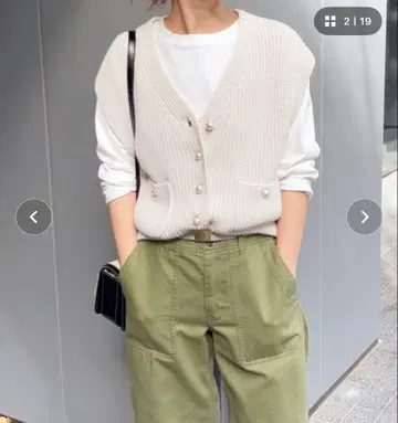 Spick and span 펄 니트 베스트