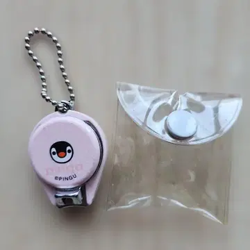 핑구 거울 포함 손톱깎이 키링 투명 케이스 포함 nail crepper