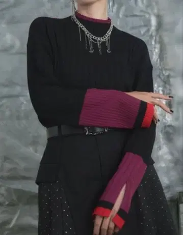 HARE 하이쇼크립 타이트 니트 풀오버