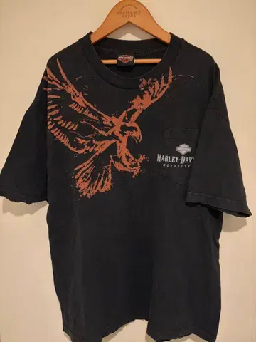 [ 할리데이비슨 구제 의류 ] 티셔츠 이글 프린트