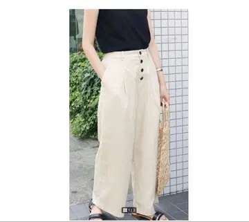 SLOBE IENA(슬로브 이에나) 린넨 100% 와이드 팬츠