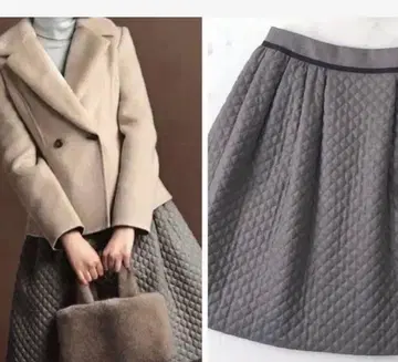 FOXEY 폭시 퀼팅 스커트 42