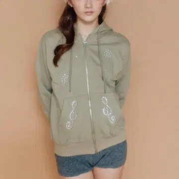 FCMM 스터드 집업 후디 S