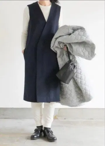 [새상품급] 고쉬 슈퍼100's 비버 롱 베스트