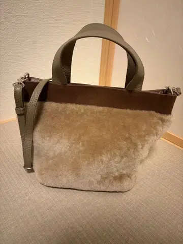 Anne Coquine 토트백 베이지/브라운