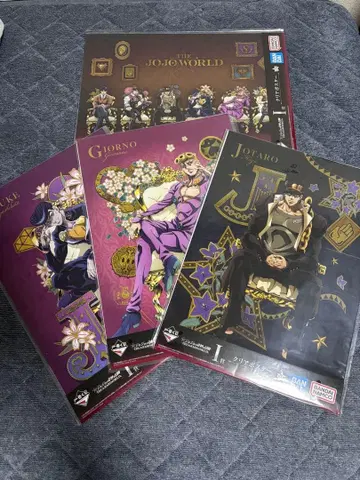 죠죠의 기묘한 모험 제일복권 I상 클리어 포스터 4점