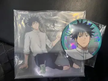 주술회전 세가 럭키 복권 후시구로 메구미 아크릴 스탠드 캔뱃지 세트