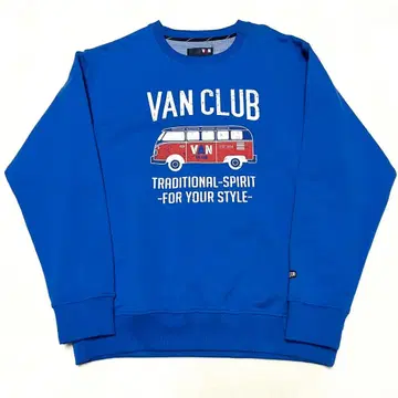 새상품 VAN CLUB 맨투맨 XL 파랑 블루 데드스탁