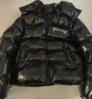 godsavage 블랙 다운 자켓